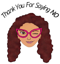 THANK YOU FOR SAYING NO logo