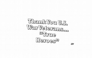 THANK YOU U.S. WAR VETERANS... "TRUE HEROES" RLB logo