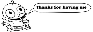 THANKS FOR HAVING ME logo