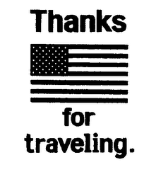 THANKS FOR TRAVELING. logo