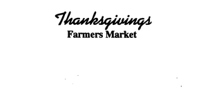 THANKSGIVINGS FARMERS MARKET logo