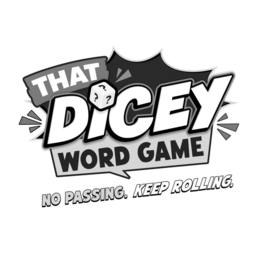 THAT DICEY WORD GAME NO PASSING. KEEP ROLLING. ??? logo