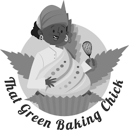 THAT GREEN BAKING CHICK logo