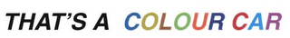 THAT'S A COLOUR CAR logo