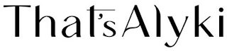 THAT'S ALYKI logo