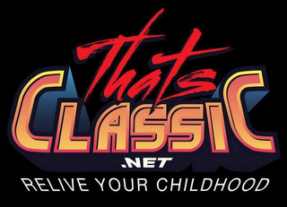 THATS CLASSIC .NET RELIVE YOUR CHILDHOOD logo