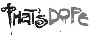 THAT'S DOPE logo