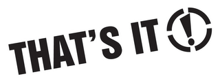 THAT'S IT! logo