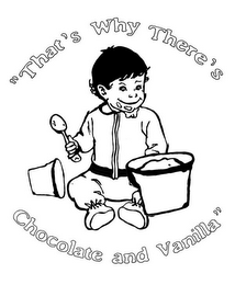 "THAT'S WHY THERE'S CHOCOLATE AND VANILLA" logo
