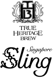 THB TRUE HERITAGE BREW SINGAPORE SLING logo
