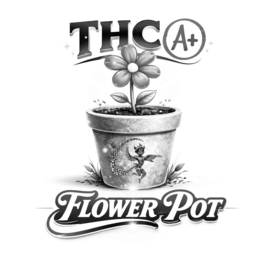 THC A+ FLOWERPOT logo