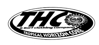 THC A SURF CLOTHING COMPANY TROPICAL HORIZON CORE logo