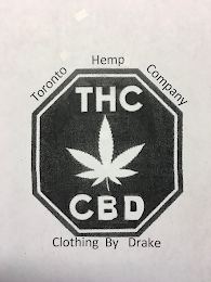 THC CBD TORONTO HEMP COMPANY CLOTHING BY DRAKE logo