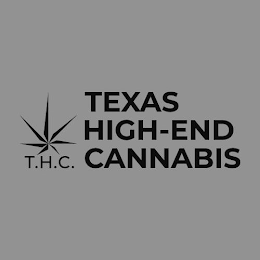 T.H.C. TEXAS HIGH-END CANNABIS logo