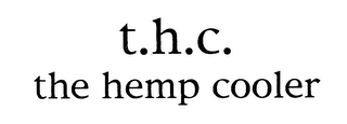 T.H.C. THE HEMP COOLER logo