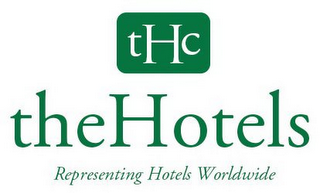 THC THEHOTELS REPRESENTING HOTELS WORLDWIDE logo