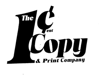 THE 1 CENT COPY & PRINT COMPANY logo