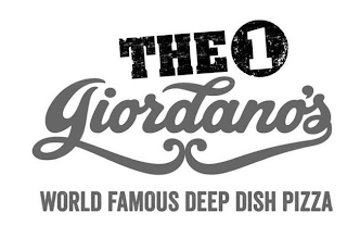 THE 1 GIORDANO'S WORLD FAMOUS DEEP DISH PIZZA logo
