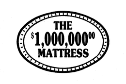 THE $1,000,000,00 MATTRESS logo