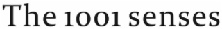 THE 1001 SENSES logo