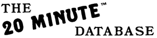 THE 20 MINUTE DATABASE logo
