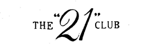 THE "21" CLUB logo