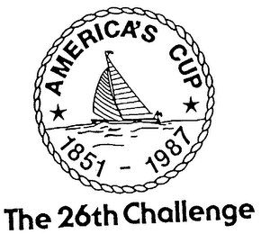 THE 26TH CHALLENGE AMERICA'S CUP 1851-1987 logo