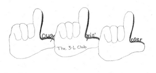 THE 3-L CLUB LOUSY LYIN' LOSER logo
