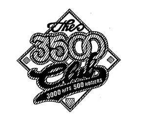 THE 3500 CLUB 3000 HITS 500 HOMERS logo