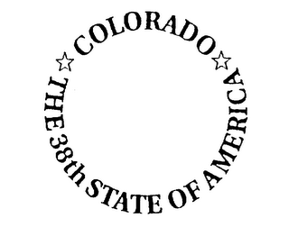 THE 38TH STATE OF AMERICA COLORADO logo