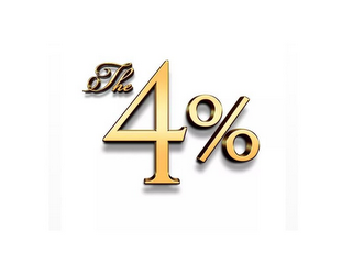 THE 4% logo