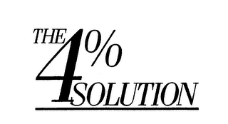 THE 4% SOLUTION logo