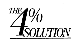 THE 4% SOLUTION logo