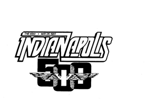 THE 69TH-MAY 26, 1985 INDIANAPOLIS 500 logo