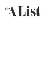 THE A LIST logo