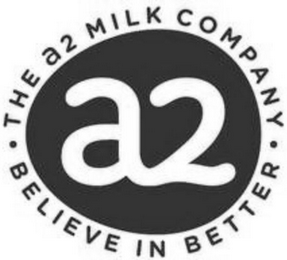 ·THE A2 MILK COMPANY· BELIEVE IN BETTER logo