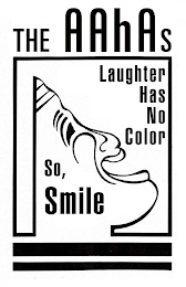THE AAHAS LAUGHTER HAS NO COLOR SO, SMILE logo