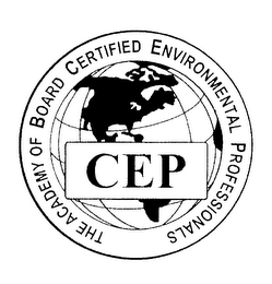 THE ACADEMY OF BOARD CERTIFIED ENVIRONMENTAL PROFESSIONALS CEP logo