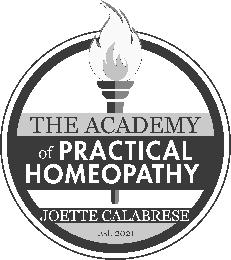 THE ACADEMY OF PRACTICAL HOMEOPATHY JOETTE CALABRESE EST. 2021 logo