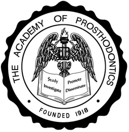 THE ACADEMY OF PROSTHODONTICS · FOUNDED1918 · STUDY INVESTIGATE PROMOTE DISSEMINATE logo
