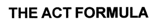 THE ACT FORMULA logo