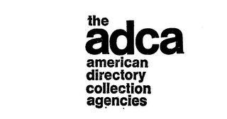 THE ADCA AMERICAN DIRECTORY COLLECTION AGENCIES logo