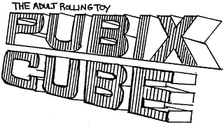 THE ADULT ROLLING TOY: PUBIX CUBE logo