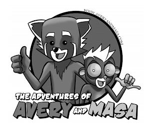 THE ADVENTURES OF AVERY AND MASA WWW.AVERYANDMASA.COM logo