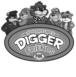 THE ADVENTURES OF DIGGER AND FRIENDS FOX SPORTS logo