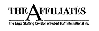 THE AFFILIATES THE LEGAL STAFFING DIVISION OF ROBERT HALF INTERNATIONAL INC. logo
