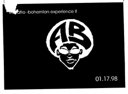 THE AFRO-BOHEMIAN EXPERIENCE II AB 01.17.98 logo