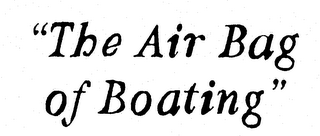 "THE AIR BAG OF BOATING" logo