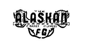 THE ALASKAN CAMPER IT RAISES IT LOWERS logo