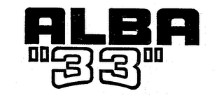 THE ALBA 33 FORMULA (PLUS OTHER NOTATIONS)